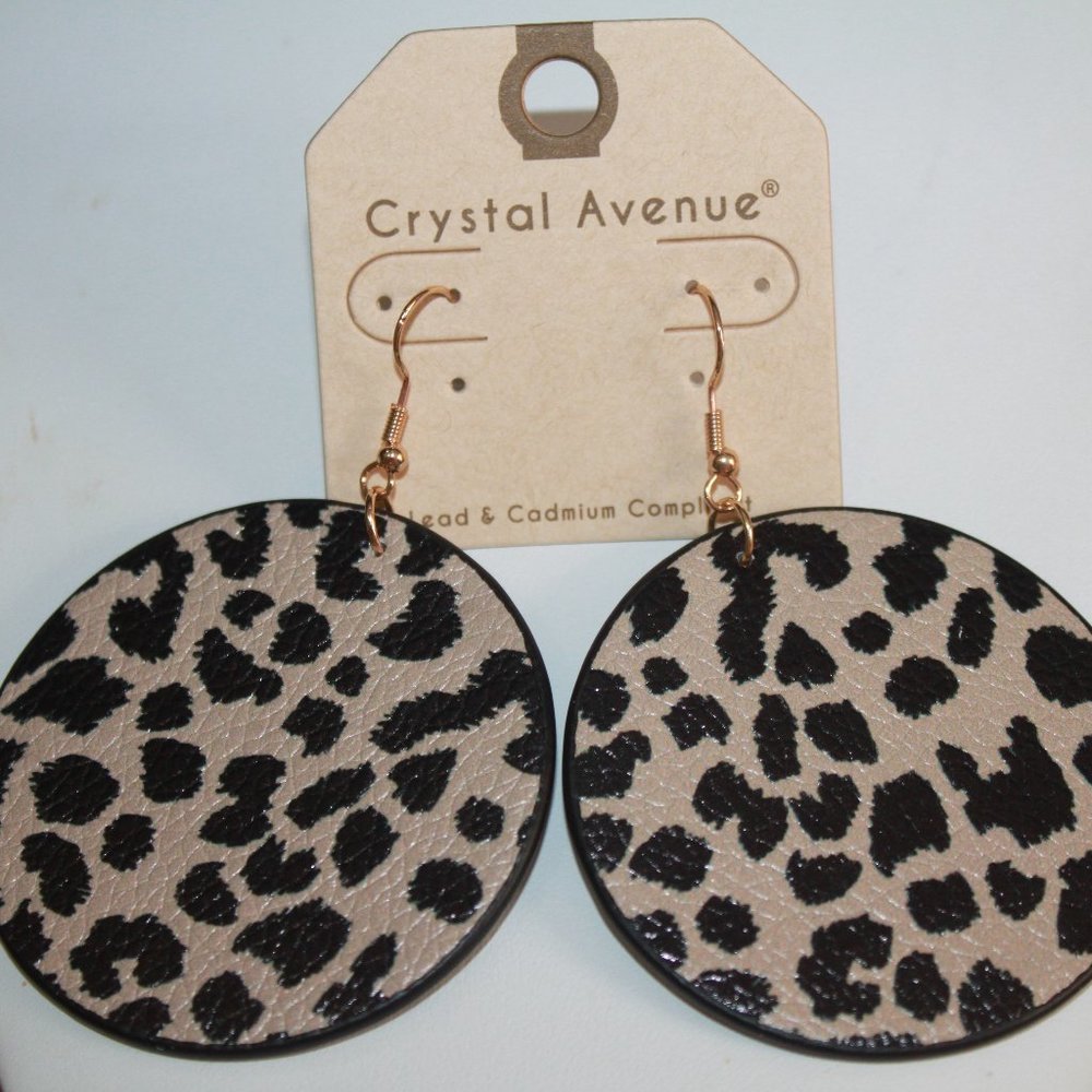 Leopard looking Print Western Earrings